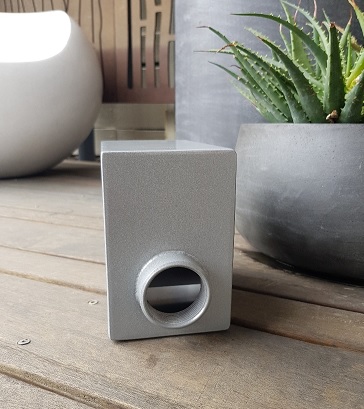 150x175x100mm Custom SS Spout P/C Silver Pearl 